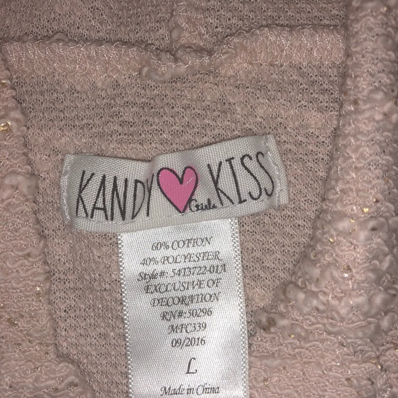 SOLD 🚫Two Cute Kandy ❤️ Kiss Shirts with Hoodies! - Picture 3 of 7